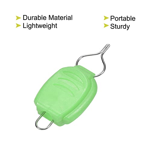 PATIKIL Fishing Line Holders, Baitcasting Reel Fishing Line Holder Clip Buckle Stopper Line Keeper Accessories - color: Green