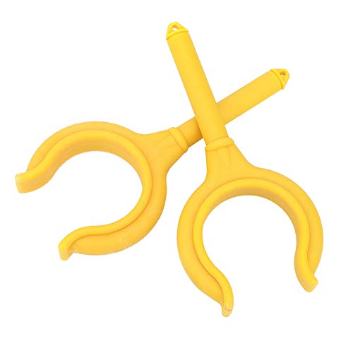 2 pcs Boat Oar Lock, Marine Rowlock Horn Side Mount, Fishing Rod Holder Bracket, for Marine Rubber Dinghy Accessories, Kayak,Cknoe,Marine Boat,Lifeboat - color: Yellow