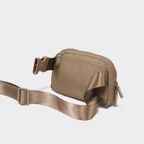 Pander Two Way Zipper Fanny Pack Nylon Everywhere Belt Bag for Women, Water Repellent Waist Packs, Crossbody Bags with Adjustable Strap (Gray Brown) - color: Gray Brown