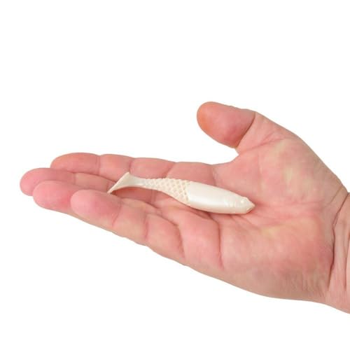 Berkley PowerBait Paddlin' PowerStinger Fishing Soft Bait - color: Pearl White, size: 3 1/2"