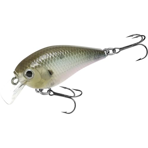 Lucky Craft LC 0.5 Squarebill Crankbait, Silent Fishing Lure for Bass Trout and Pike, Made in Japan, Freshwater Fishing Gear, Hard Bait Bass Lures - color: 238 Ghost Minnow