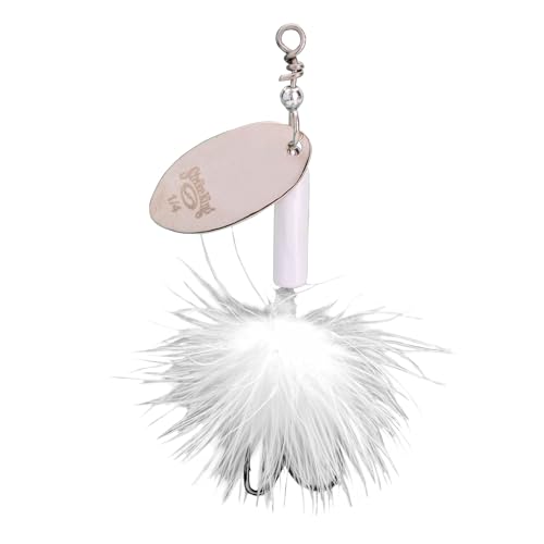 Strike King Bitsy Spinner Wire Bait - color: 204 - White, size: 1/4 oz