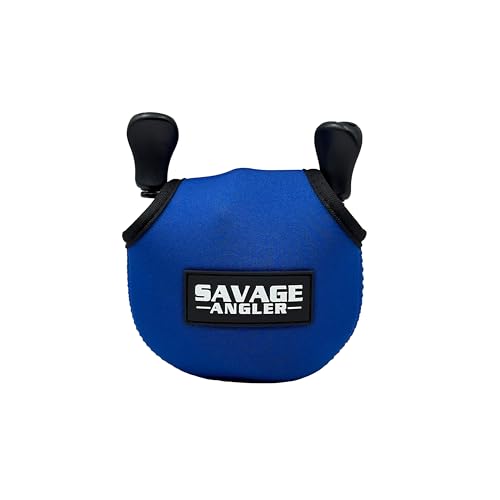 Neoprene Baitcast Reel Cover, Fishing Reel Protector, Fishing Reel Cover, Baitcaster Case, Low Profile Baitcaster Case, Casting Reel Covers, 50 100 200 Series Baistcasters (1, Blue) - color: Blue