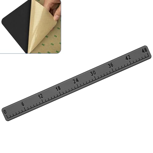 HZshark EVA Foam Fish Measuring Board, Fish Ruler with 3M Self-Adhesive Backing,48" Fishing Tape Measure for Boats Sailboats Yachts Kayaks - color: Dark Grey, size: 4.5"*48"
