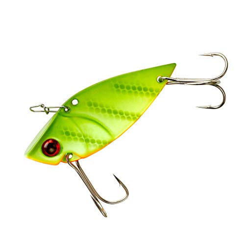 Cotton Cordell Gay Blade Spinner-Bait Fishing Lure - Great as a Casting Bait or Jigging Spoon - color: Chartreuse, size: 2"