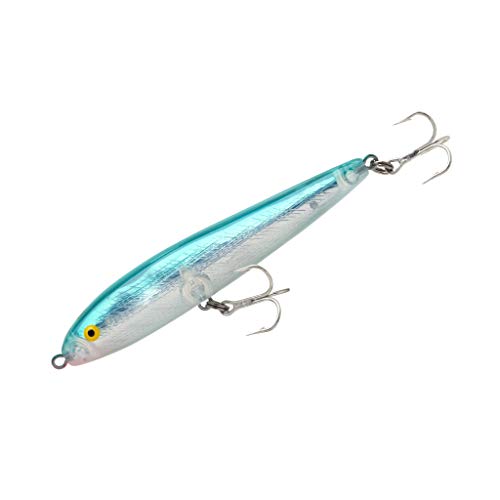 Jumpin' Minnow Topwater Fishing Lure - color: Silver/Blue, size: 4 1/2 in, 1/2 oz