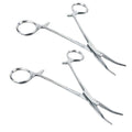 ADROIT (2 Pack) 5" Curved Hemostat Forceps | Stainless Steel Design | Small Teeth On Jaws | Locking Mechanism Built in | Great for Sewing, Fishing, Jewelry Making, Multi-Use - size: 5", style: Curved