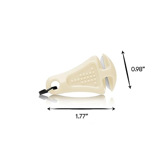 LINE CUTTERZ Patented Ceramic Blade Zipper Pull Quick Braided Fishing Line Cutter - Fishing Equipment - Upgrade Your Fishing Gear Now - color: Glow-in-the-Dark