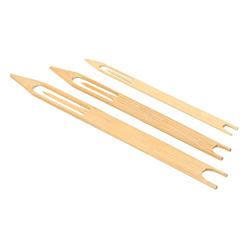 PATIKIL Netting Needle Shuttles Kit, Bamboo Fishing Net Repair Line Mending Tool - size: 130x8x3mm,150x12x3mm,180x15x4mm