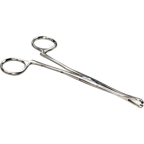 HTS 165P0 6.25" Slotted Non-Locking Pennington Forceps - size: 165P0 6.25" Slotted Non-Locking