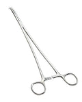 SE 16-Inch Stainless Steel Curved Forceps - Self-Locking, Serrated Tip for Precision Grip and Clamping - Perfect for Crafting, Fishing Tasks, Jewelry Making, and More! -616FC - size: 16", style: Curved