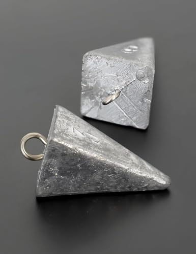 BLUEWING Pyramid Sinkers Lead Fishing Weights 1oz,2oz,3oz,5oz,8oz,10oz,12oz,16oz,32oz for Saltwater - style: #17 16oz, 6 Pack