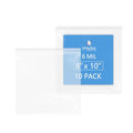 iMailer - 6 Mil Thick Zip Poly Bags(10 Pack, 8x10 Inches) - Heavy Duty Resealable Plastic Bags for Food, Tools, and Crafts - Durable and Reusable Storage Solution - size: 8" x 10" 10 PACK