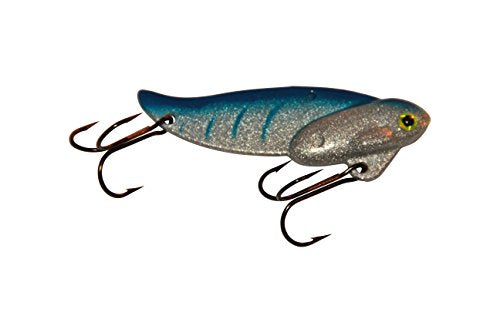 (2 Pack) - Blitz Lures Fishing Lures Metal VIB Hard Spinner Blade Baits for Bass Walleyes Trout Fishing Spoons - Blitz Blades Made in USA Zinc - color: BLUE CISCO, size: 1/2OZ