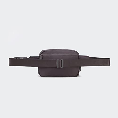 Pander Everywhere Belt Bag for Women, 5 Zipper Pockets Nylon Crossbody Fanny Pack Purse (Dim Grey) - color: Dim Grey