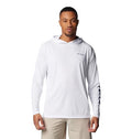 Columbia Men's Terminal Tackle Hoodie - color: White/Nightshade Logo, size: X-Small
