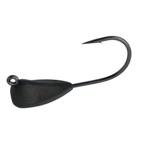 Tungsten 4 Anglers - 97% Pure Tungsten Finesse Mini Goby Tube Jig Head | Fit Small Finesse Tubes for Great Lakes Fishing |1/4, 3/8, 1/2oz. | Bass, Walleye, Pike, Lake Trout - size: 3/8oz. 2/0
