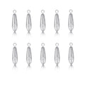 10 Pack Drop Shot Fishing Weights Kit, Drop Shot Weights, Fishing Bottom Sinkers Lead Weight for Bass Fishing Lures or Other Fish - style: 10 G / 0.35 Oz