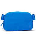 Pander Two Way Zipper Fanny Pack Nylon Everywhere Belt Bag for Women, Water Repellent Waist Packs, Crossbody Bags with Adjustable Strap (Capri Blue) - color: Capri Blue