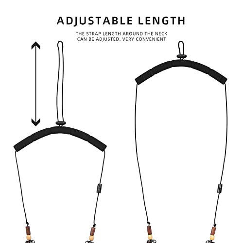SF Fly Fishing Lanyard Neck unload/Loaded Necklace Adjustable Tool Holder with Foam Neck Strapfor Include Tippet, Plier, Zinger Retractor, Nippers, Hook Sharpener, Fly Patch, Floatant Bottle Holder