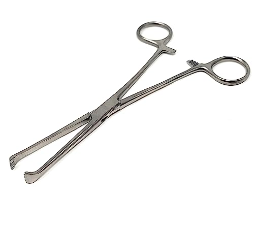 Premium Allis Tissue Forceps 4x5 5x6 Teeth, Stainless Steel (7 Inch 5x6 Teeth) - size: 7 Inch 5x6 teeth