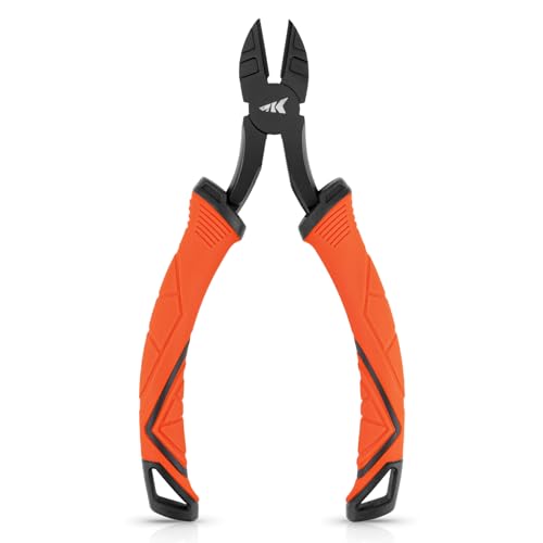 KastKing Paradox Fishing Pliers, Angled Fish Lip Gripper, Saltwater Resistant 420 Stainless Steel Fishing Tools, Fishing Pliers Hook Remover with Ergonomic Handle, Fishing Gifts for Men - style: C:6'' Wire Cutters