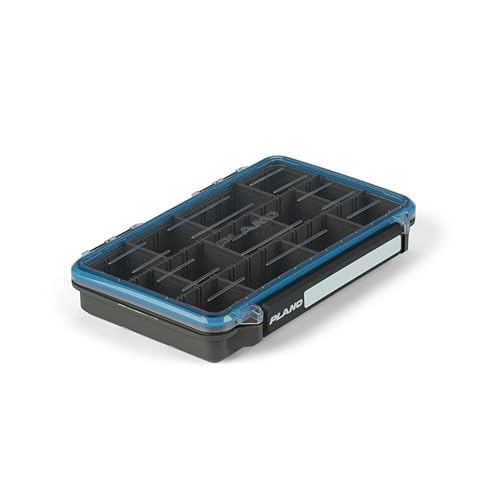 Plano StowAway 3600 Waterproof Stow Tackle Box, IPX7 Waterproof Rating, with Rustricor, Single Latch Design, Transparent DuraView Lid, Stackable Storage for Fishing Bait, Lures and Gear - size: 3600, style: Regular - New Model
