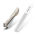 MR.GREEN Slanted Edge Nail Cutting Clippers Cuticle Nippers Tool Stainless Steel Dead Skin Oblique Tip Trimmer Manicure Scissors (Mr-1127+Glass File) - color: Mr-1127 + Glass File