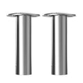 Boat Fishing Rod Holder,2Pcs 15/30/90 Degree Stainless Steel 316 Flush Mount Rod Holders for Fishing Boat,with PVC Cap,Inner Tube and Gasket - color: Black Insert, size: 90 Degree