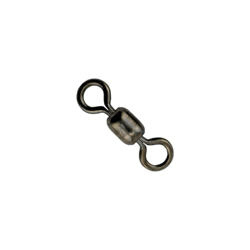 AFW American Fishing Wire Fishing Swivels - Mighty Mini 100% Stainless Steel Crane Swivels, 3X Stronger Than Brass, for Terminal Tackle Box, Up to 600lb Test - Fishing Gear for Fishing Line Leaders - size: 10 Pieces, 180 Pound Test