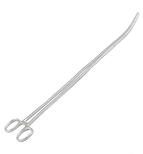 16" Long Curved Hemostat Forceps - Stainless Steel Locking Tweezer Clamps - Ideal Hemostats for Nurses, Fishing Forceps, Crafts and Hobby by G.S Online Store - size: 16", style: Curved