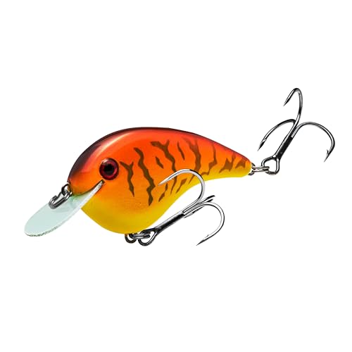 Strike King Chick Magnet Flatside Shallow Diver Fishing Lure, 7/16 oz, Dives 4-6' - color: Spring Craw