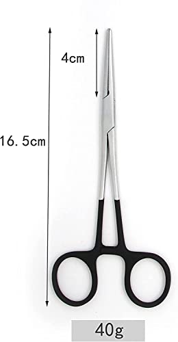 Straight Fishing Forceps Stainless Steel Unhooking Hook Removing Pliers - color: 6.5" Straight