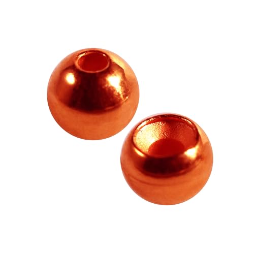 25 Pack 27 Colors 1.5-6.4mm Cyclops Tungsten Beads for Fly Tying - color: Metallic Carmine, size: 2.0mm(5/64'') 25 Pack