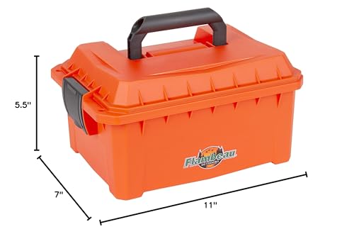Flambeau Outdoors 7415DM Marine Dry Box, 11" Low Profile, Orange - size: Compact