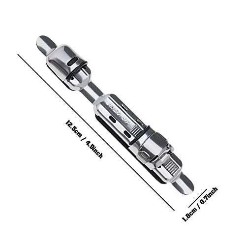 Create Idea 6-Piece Fishing Rod Reel Holder - Stainless Steel Reel Seat Clip - Durable Deck Fishing Accessory