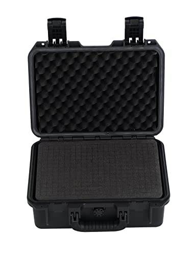 MEIJIA Premium Waterproof Hard Camera Case,Hard Case with customizable fit foam,Full Protection with Light&Convenient Design,Elegant Black (14.21"X11.42"X6.50") - size: 14.21"X11.42"X6.50"