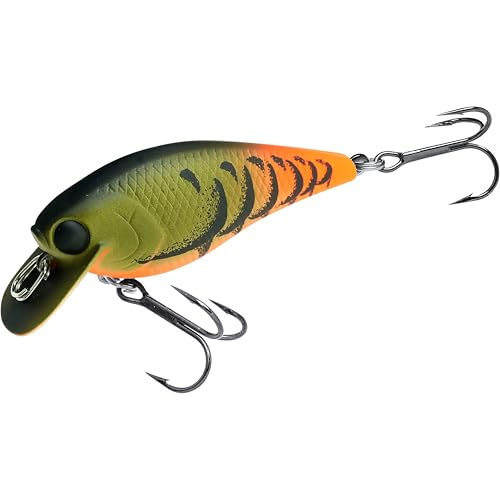 LUCKY CRAFT Fat CB BDS Magic 1.2, Crank Action Perfect Wobbling Freshwater Lake Bass Fishing Champion Bait - color: 512 All OT Moss Craw