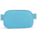 Belt Bag Zipper Fanny Pack Crossbody Bags for Women,Fashion Nylon Waist Packs, Water Repellent Two Way wear with Adjustable Strap Gifts for Teenage Girls Women Men (lake blue) - color: lake blue
