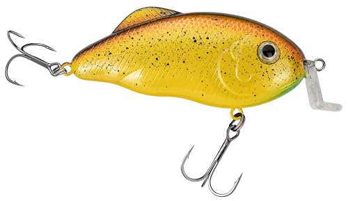 Strike King Hybrid Hunter Jr Crankbait Fishing Lure, 1/2 oz, Reflective 3D Eyes - color: Bully, size: 1/2 oz (Pack of 1)