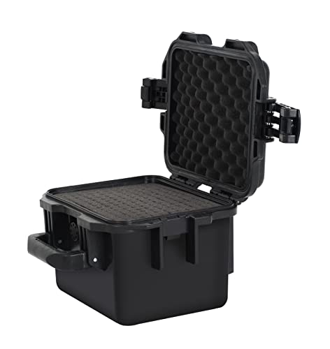 MEIJIA Premium Waterproof Hard Compact Camera Case,Hard Protective Case with customizable fit foam,Full Protection with Light&Convenient Design,Elegant Black (11.8"x9.82"x7.75") - size: 11.8"x9.82"x7.75"