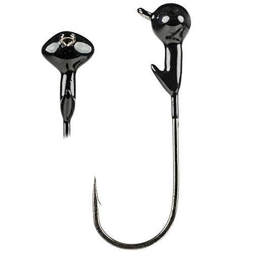 Strike King Tour Grade Football Shaky Head Bait - color: Black, size: 0.075