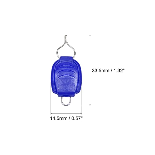 PATIKIL Fishing Line Holders, Baitcasting Reel Fishing Line Holder Clip Buckle Stopper Line Keeper Accessories - color: Blue