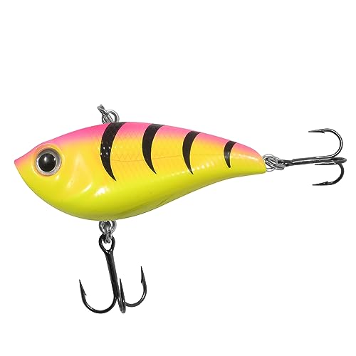Northland Fishing Tackle Rippin' Shad Lipless Crankbait - Freshwater Fishing Oure for Bass, Walleye, Trout, & Crappie, The Perfect Bait in Nay Kit, Assorted Sizes & Colors - color: Bubblegum Tiger, size: 1.5" (1/8 Oz)