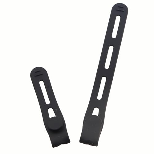 20PCS Silicone Fishing Rod Strap Specialised Fishing Tie Down Belt Lightweight Durable Reusable Rubber Bands 80-130mm Kayak Paddle Accessories Black