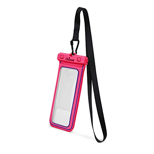 CaliCase XL Waterproof Floating Case - color: Pink Glow in The Dark