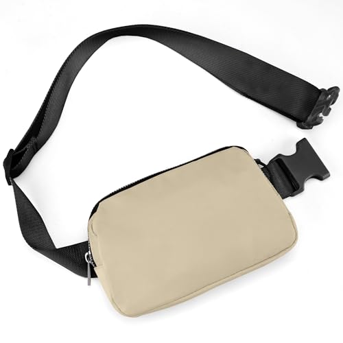 JSJ Mini Fanny Pack for Women & Men,Valentines Day Gifts for Girls Teens Kids Daughter Sister Her,Trendy Stuff Crossbody Bags Cute Everywhere Belt Bags. (Khaki) - color: Khaki