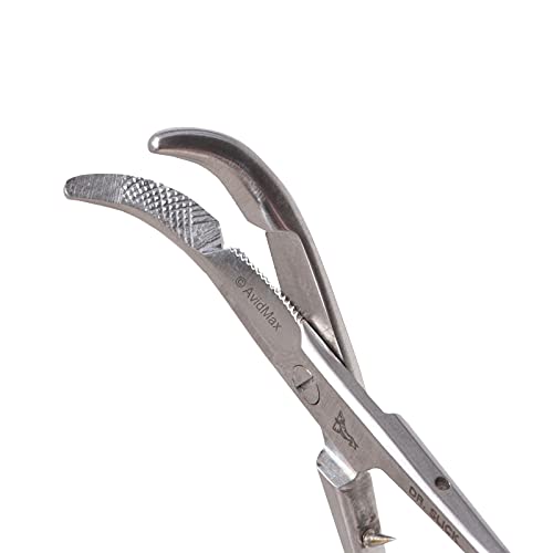 Dr. Slick Scissor Clamp, 4", Gold Loops, Curved, 1/2 - color: Gold Curved, size: 4 in