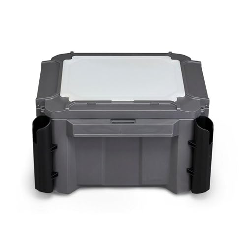 Plano GoNow Freshwater Fish Kit, Waterproof Field Box with Rod Holders, Cutting Board, 4 StowAway 3700 Boxes, Modular Storage Organizer, Charcoal - color: Charcoal, style: Fish Kit