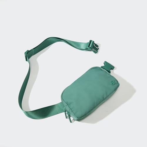 Pander Two Way Zipper Fanny Pack Nylon Everywhere Belt Bag for Women, Water Repellent Waist Packs, Crossbody Bags with Adjustable Strap (Eucalyptus Green) - color: Eucalyptus Green